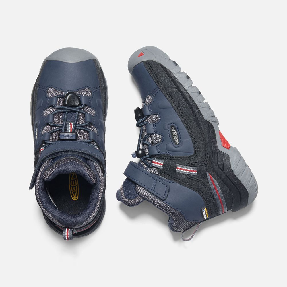 Bottes de Randonnée Keen Enfant Bleu | Targhee Waterproof | XIMYL-0971